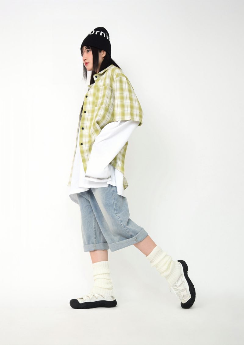 Snug Bermuda pants