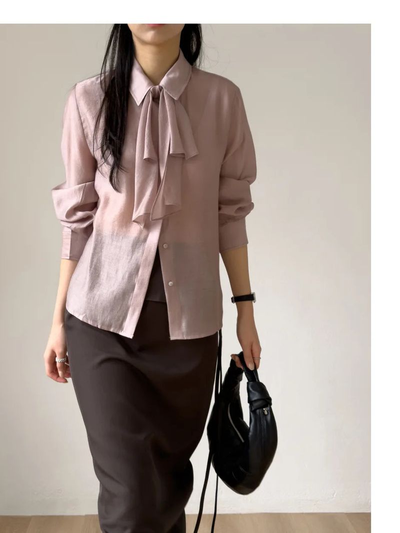 INCHANT ME(インチャントミー)の「Lucia Tie See-through Blouse(Tops)」