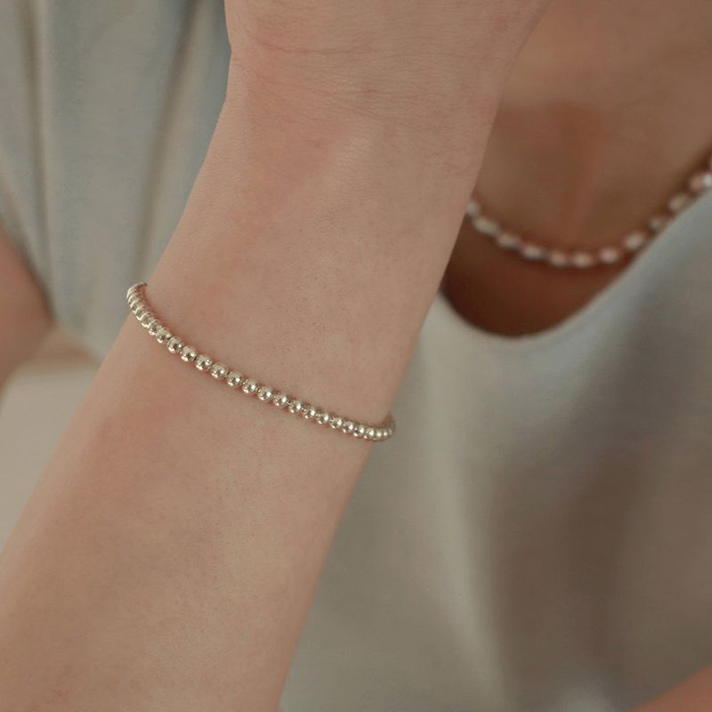 Less is more(レスイズモア)の「silver ball bracelet (silver)(Accessories)」