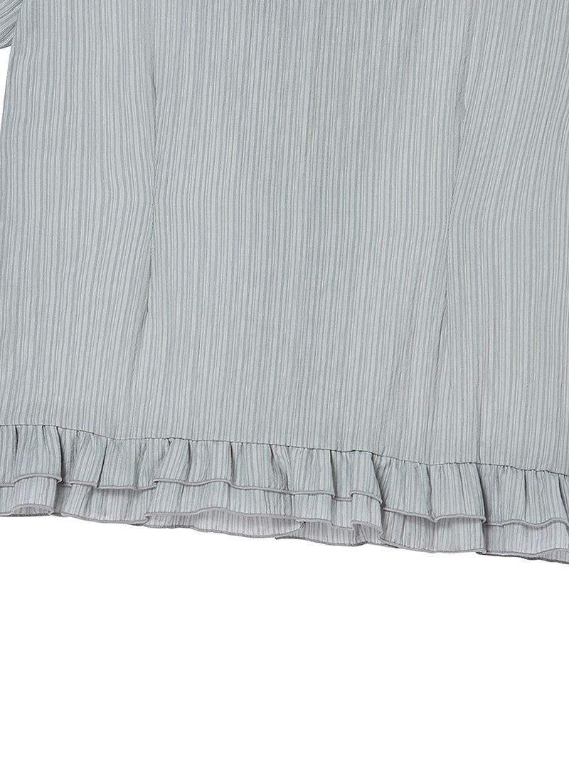 SQUARE BLOUSE GREY