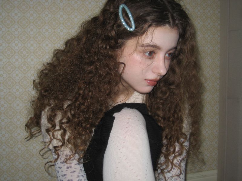 Dazzle cubic hair pin (Mint)