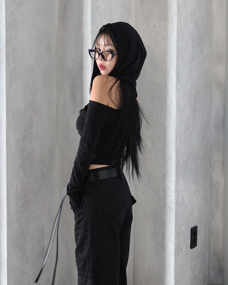 Punching Strap Cargo Bootcut Pants