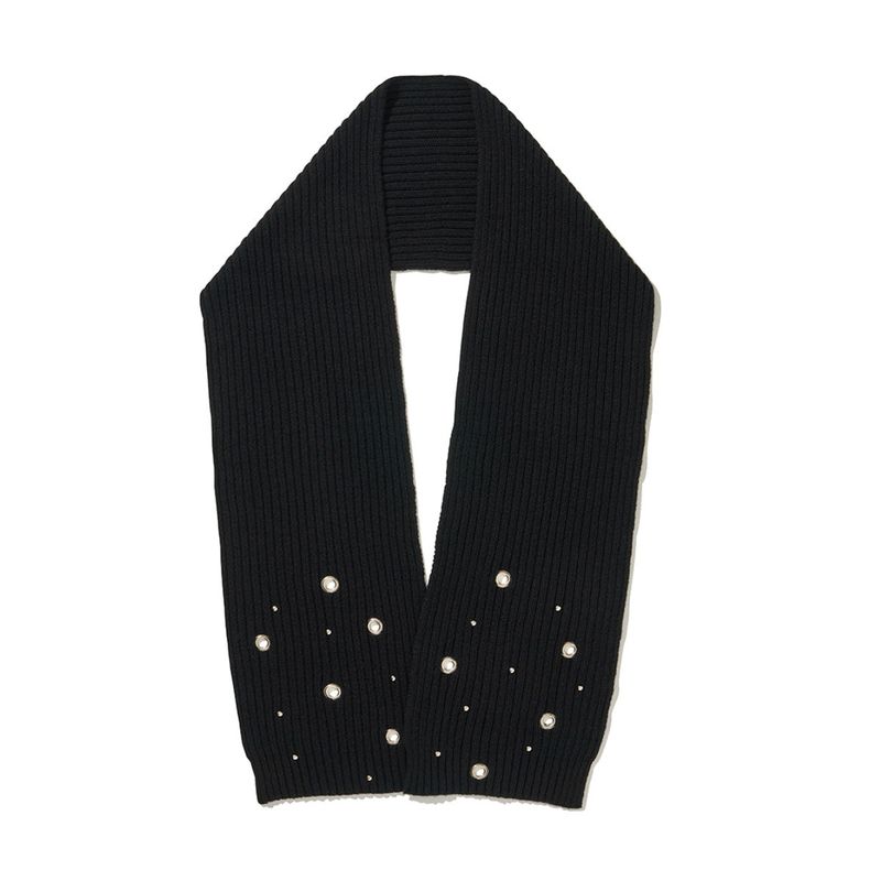 (DUC) Eyelet Stud Muffler Black