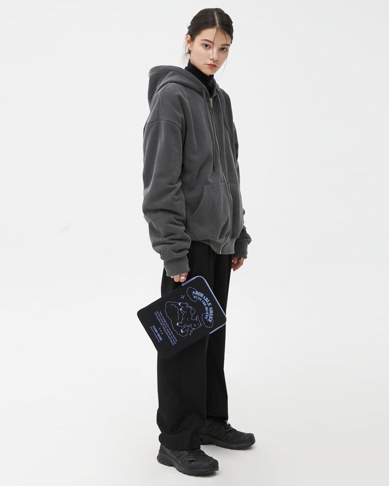ADORABLE SHEEP-BLACK(IPAD POUCH)