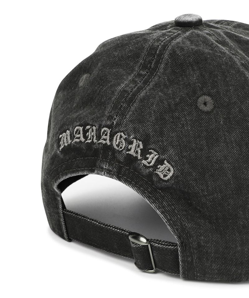 VINTAGE WASHED APPLEQUE M BALL CAP_CHARCOAL