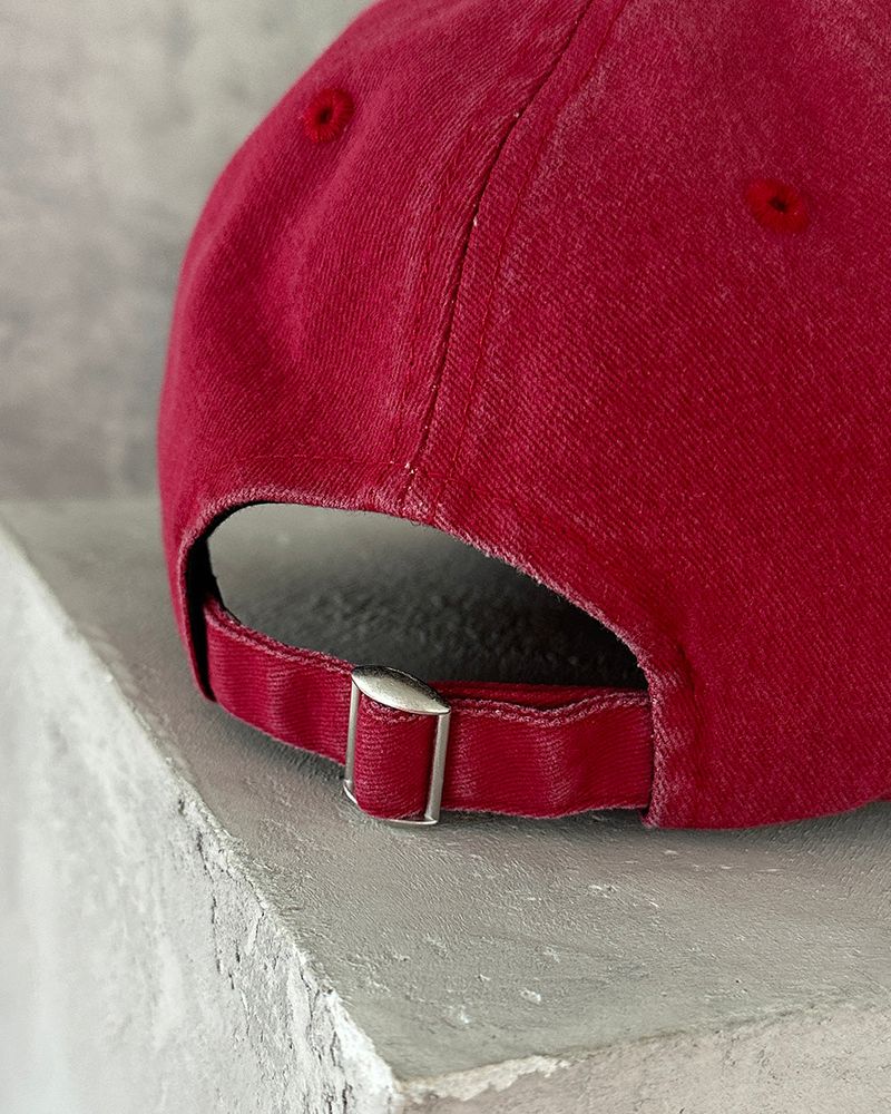 Vintage Pigment Red Ball Cap