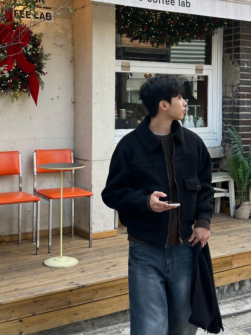 ESOO(イス)の「Zephyr Suede Mustang Jacket (2 Colors)(Jackets/Outerwear)」