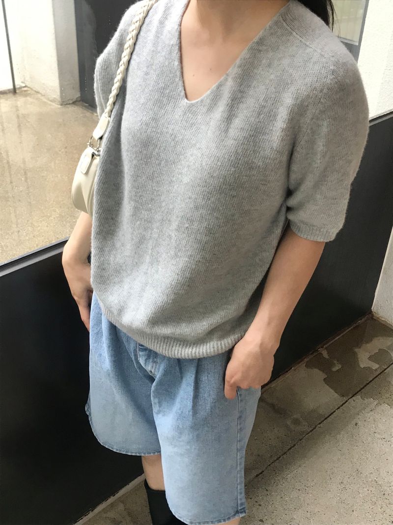 Moana denim half pants