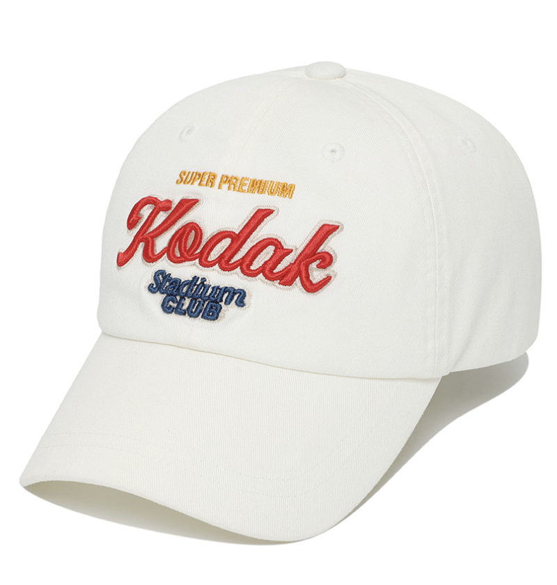 KODAK（コダック）の「COLOR LETTERING BALL CAP【IVORY】（Hats）」