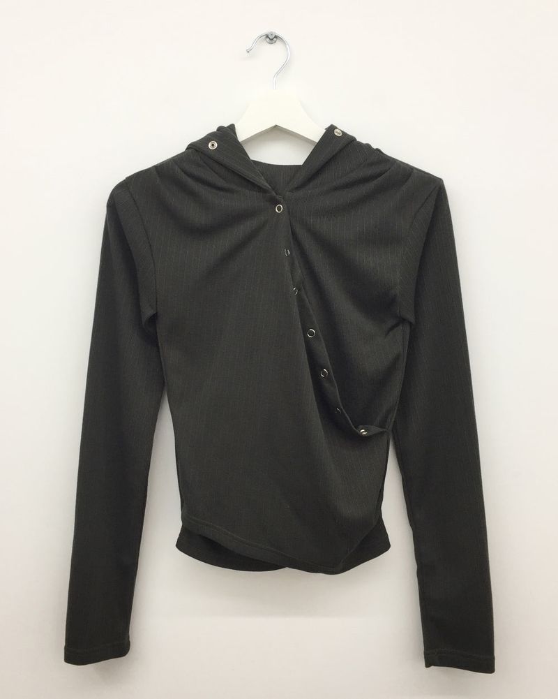 Groove Button Hoodie (3color)