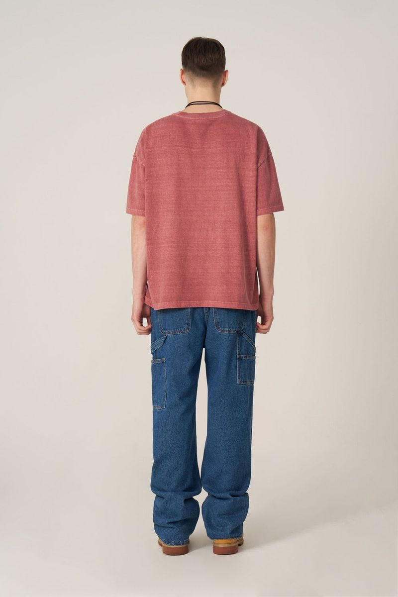 Pigment Oversized Lettering Short-Sleeved