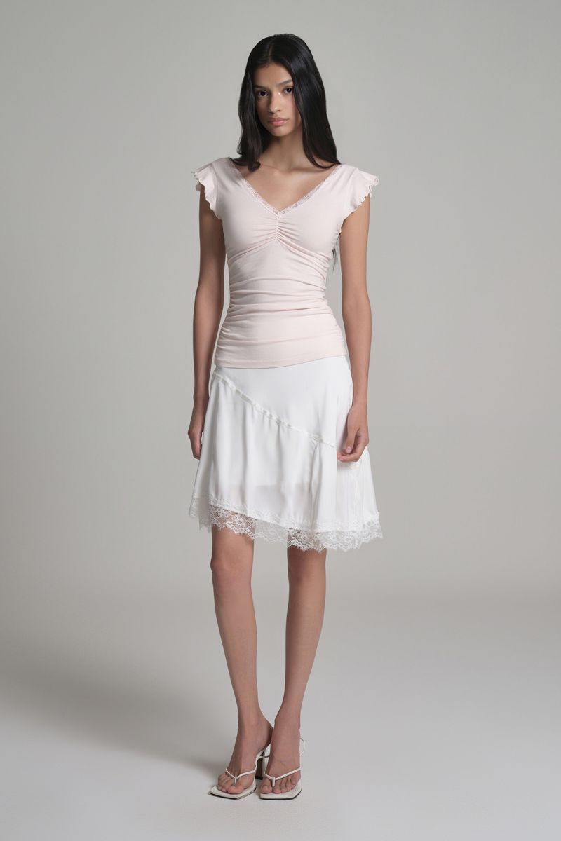 Ballerina Lace Layered Top, Pink