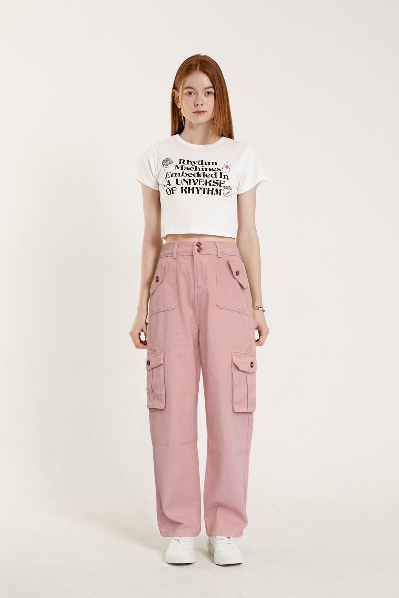 PINK PINEAPPLE（ピンクパイナップル）の「カーゴソフトワイドパンツ（パンツ）」