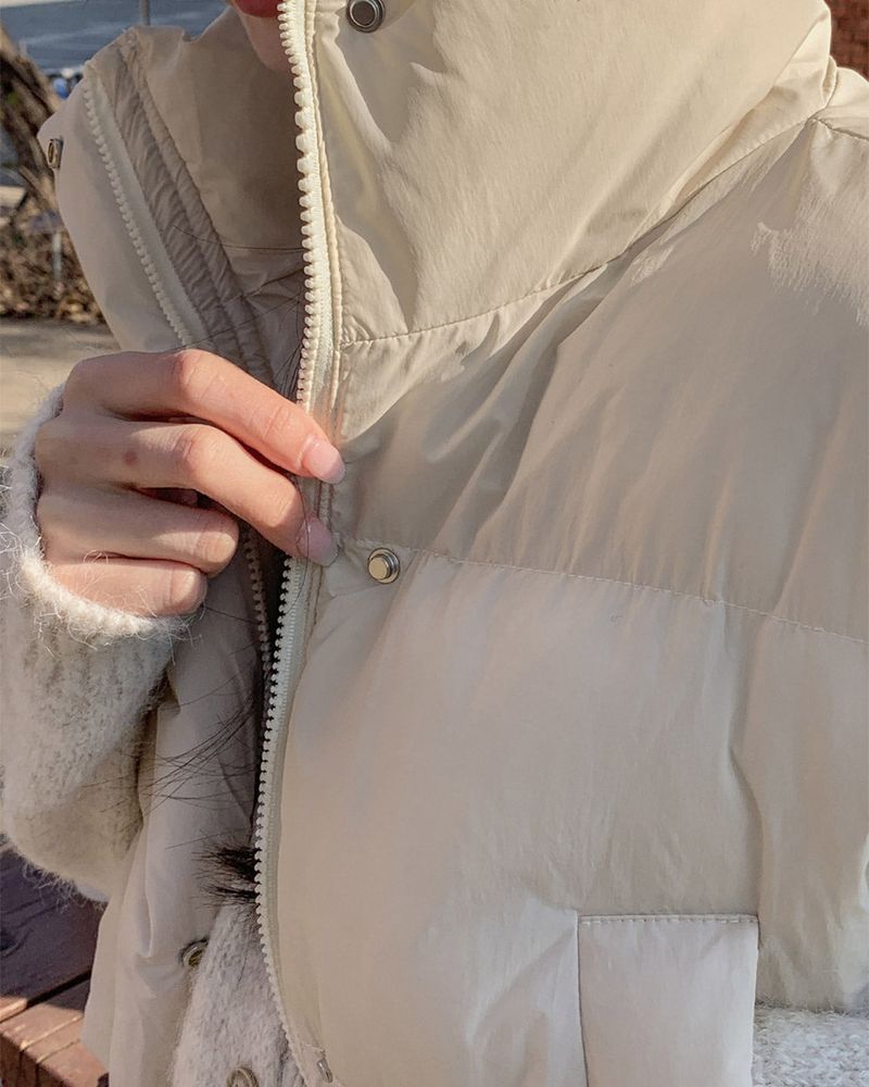 Crop padded vest