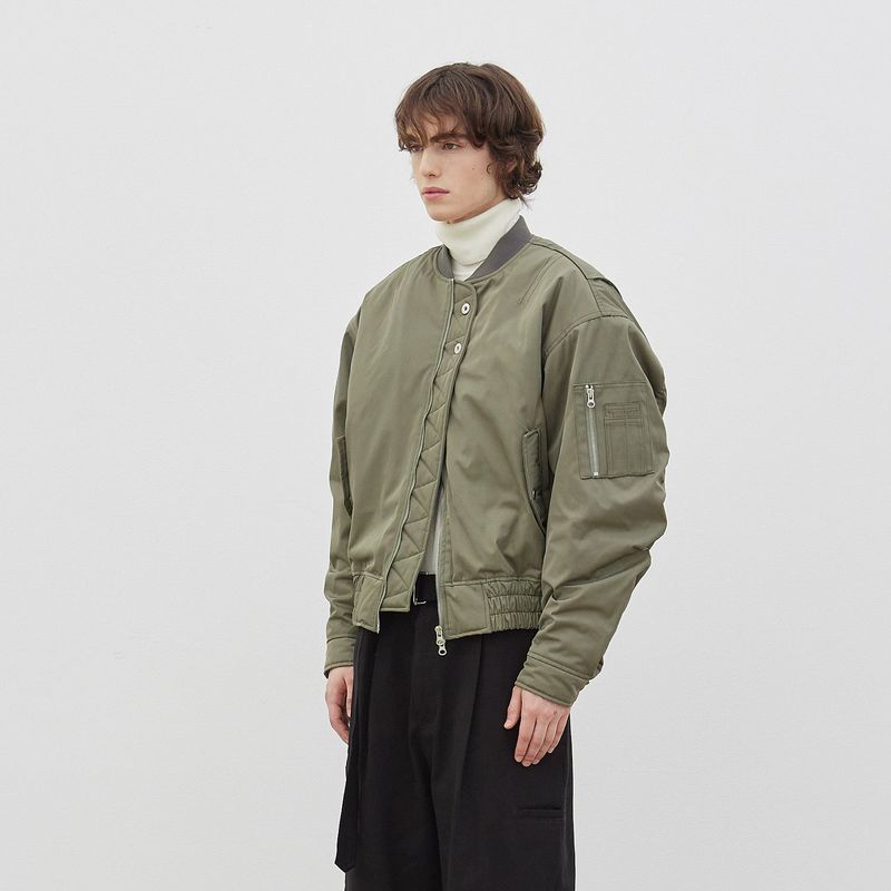 Ber de Noir（ベルドヌア）の「Modern MA Bomber Jacket (Khaki)（Jackets/Outerwear）」