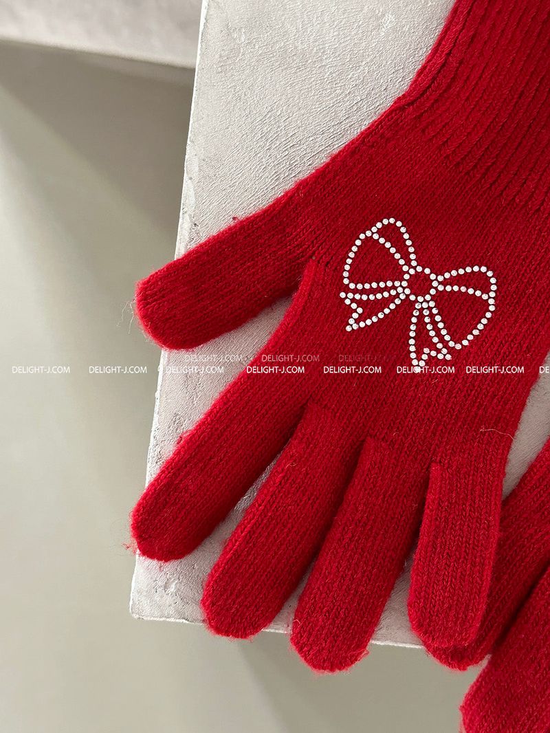 Jewelry Ribbon Long Gloves