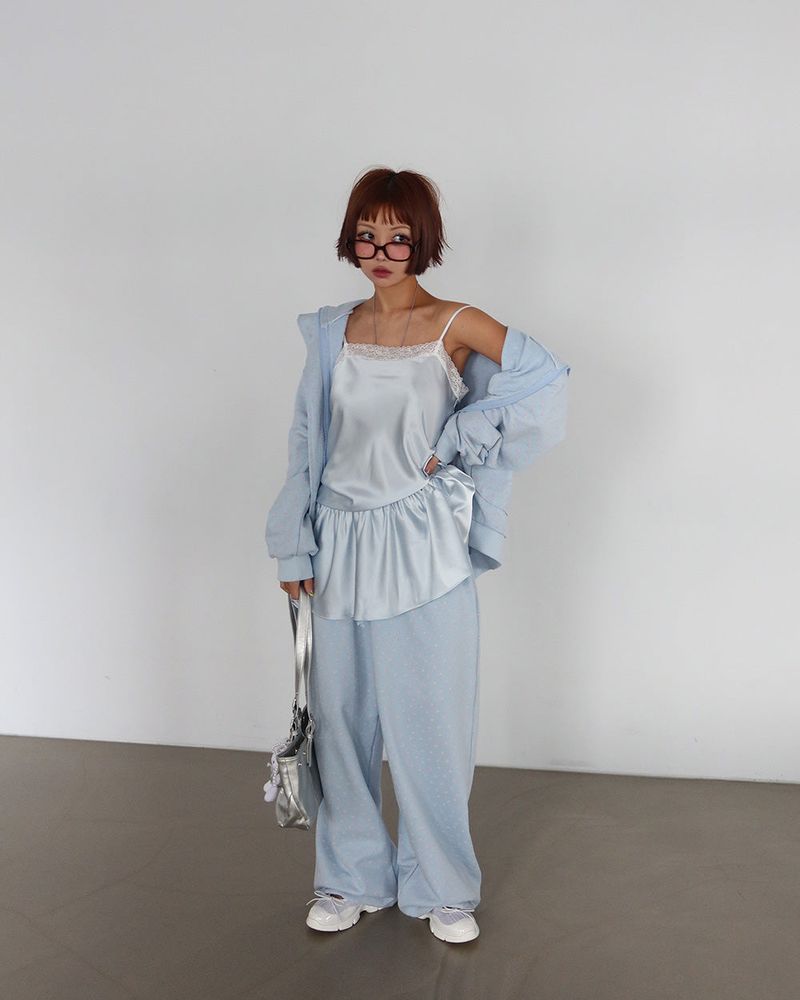 Flower Small Flower Jogger & Wide Pants