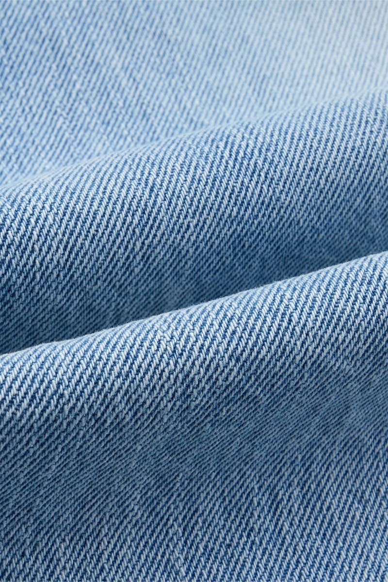 Air Blue Washed Denim Bermuda Pants