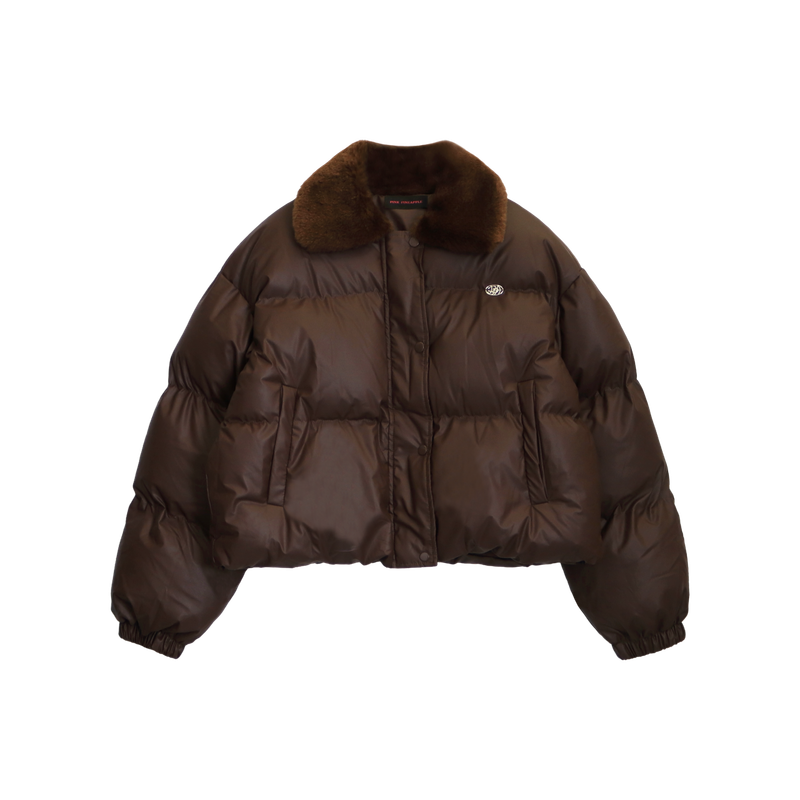 PLUSH FUR COLLAR JUMPER