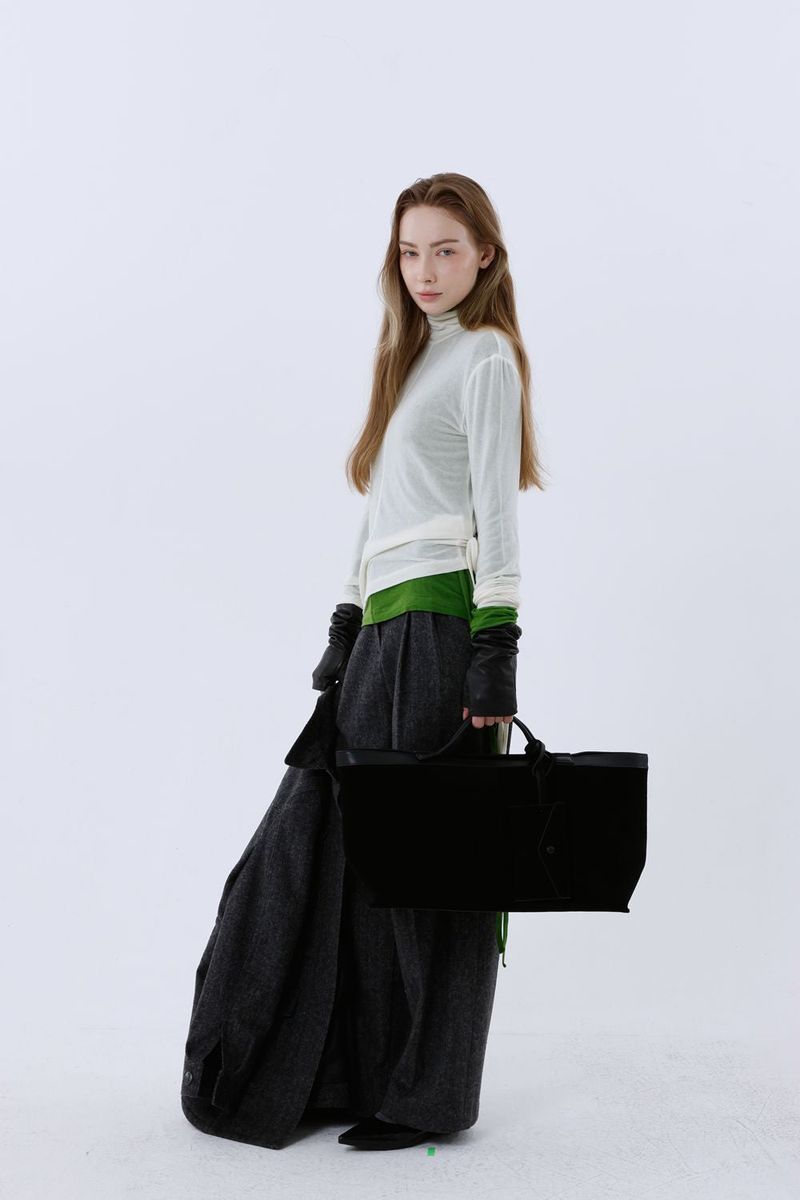 WOOL SPAN TURTLENECK T-SHIRT_IVORY