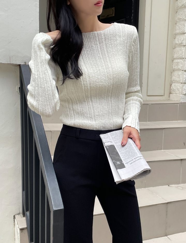 Newton Boatneck Ribbed Knit