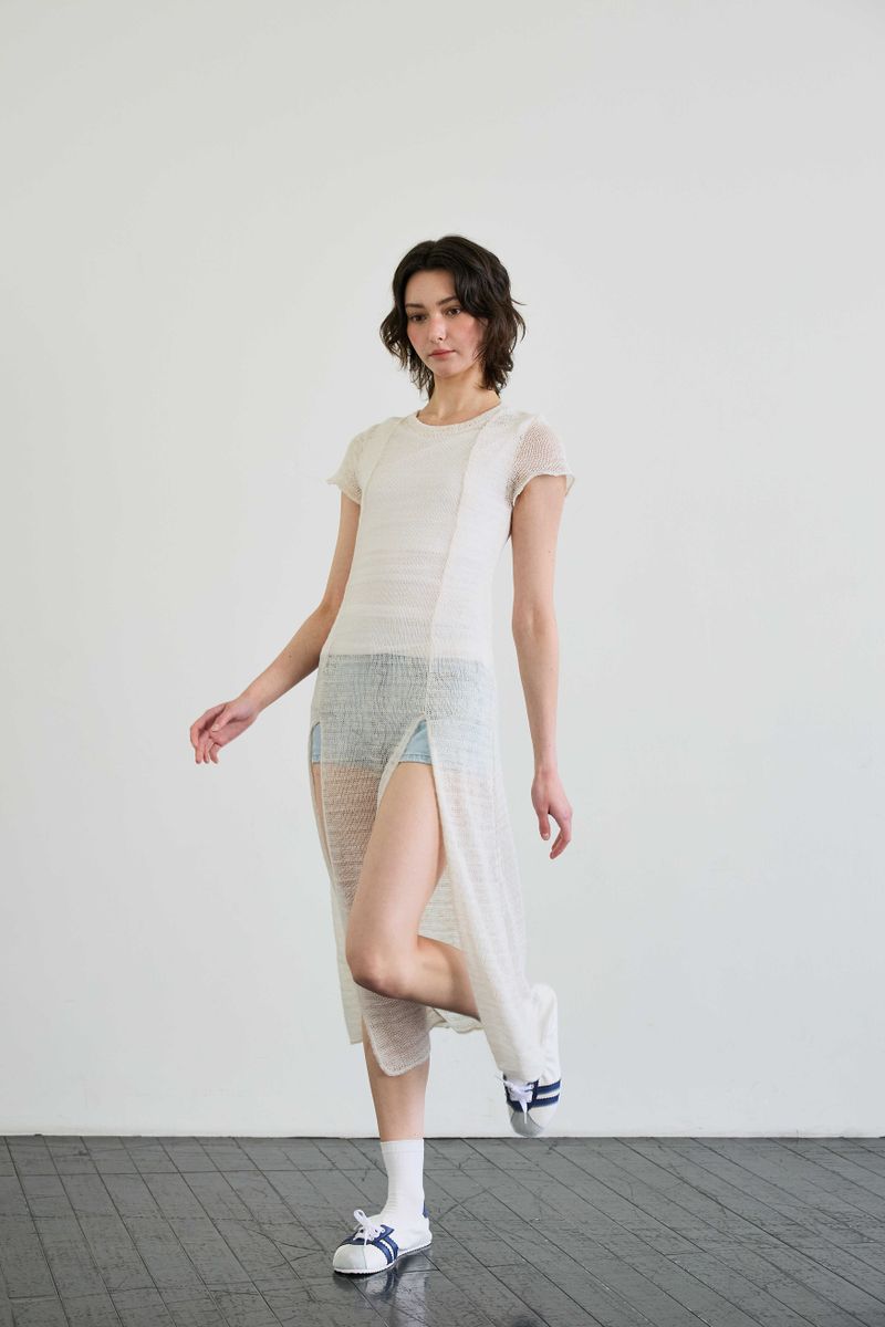 WITTY KNIT ONE-PIECE / IVORY