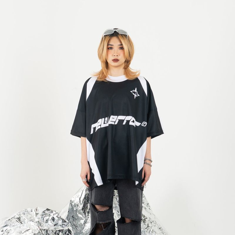 HIERARCHY STUDIOS New Error - Black New Error Wide Oversized Jersey