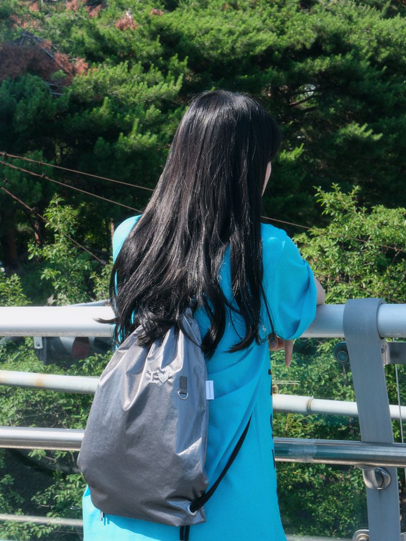 Girl string bag - Dark gray