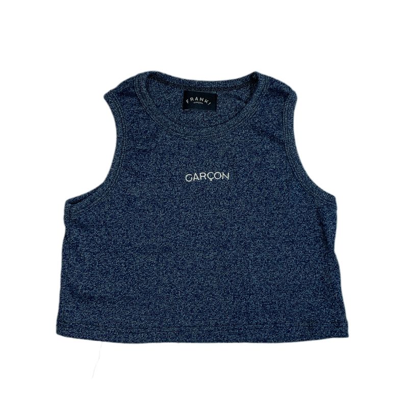 ABBY Tank Top (Blue & White)