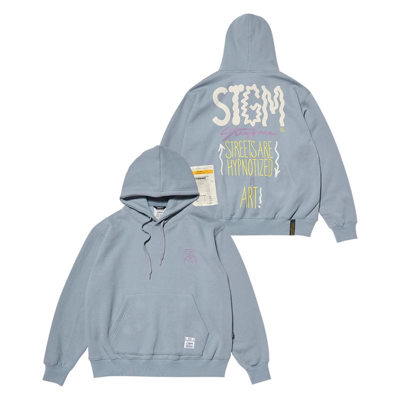 STIGMA(スティグマ)の「MEMORY OVERSIZED HOODIE BLACK / BLUE GRAY(Tops)」