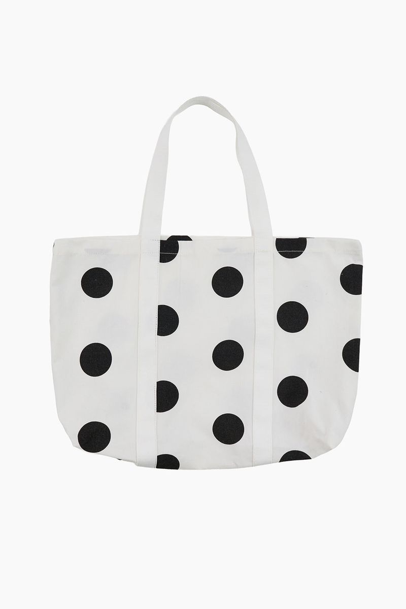 Dot cotton tote bag