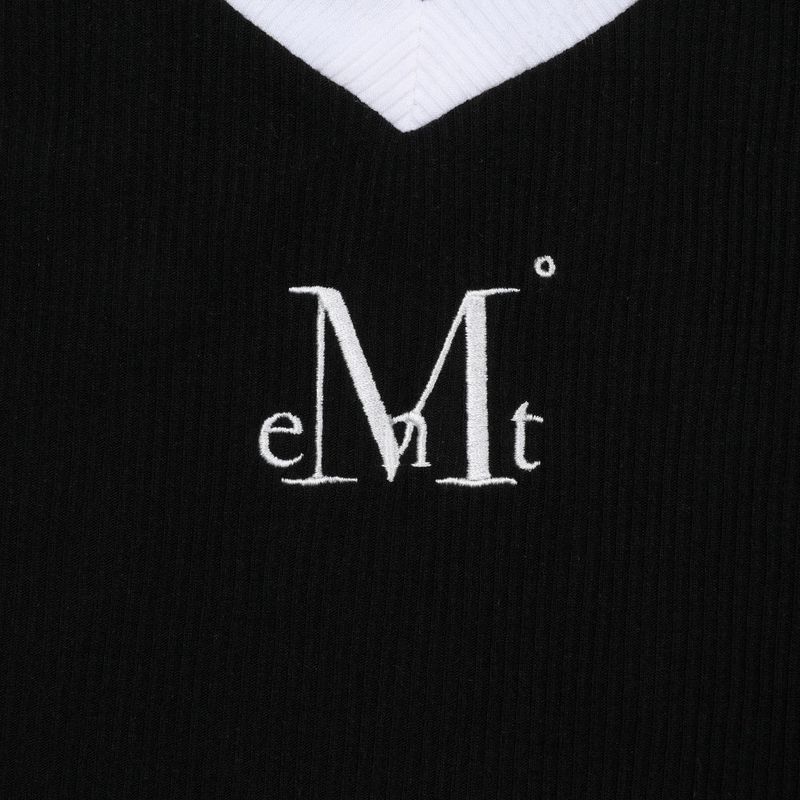 BINDING TRACK LINE HALF SLEEVE T (3COLOR)