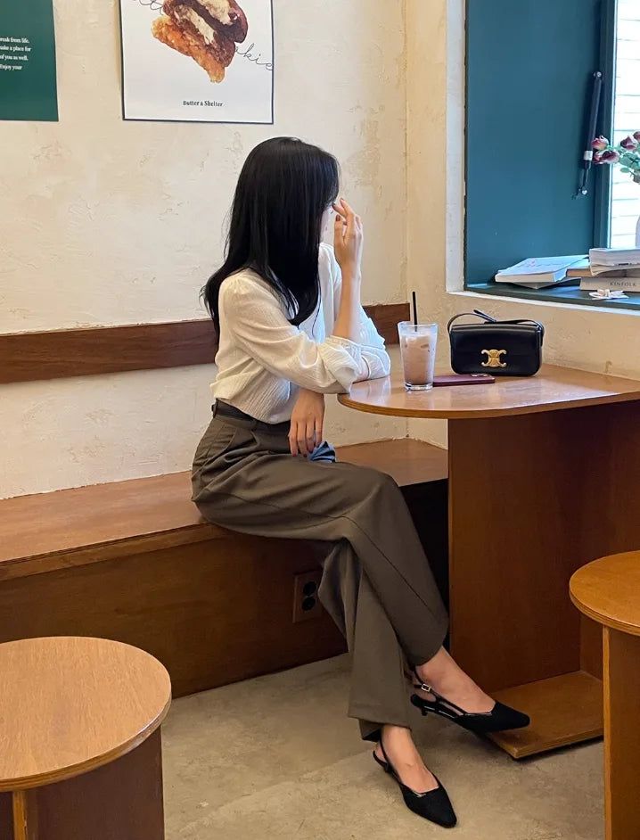 Loha Half-Neck Puff Blouse