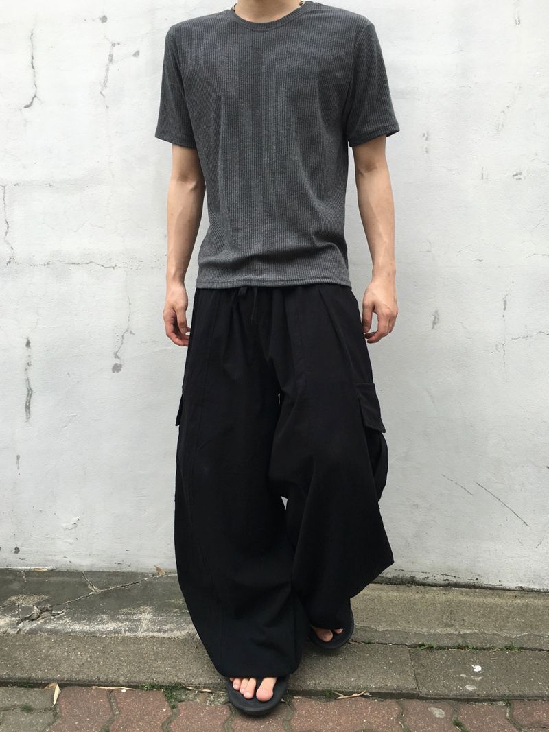 Tobe Linen Cargo Wide Pants 3C