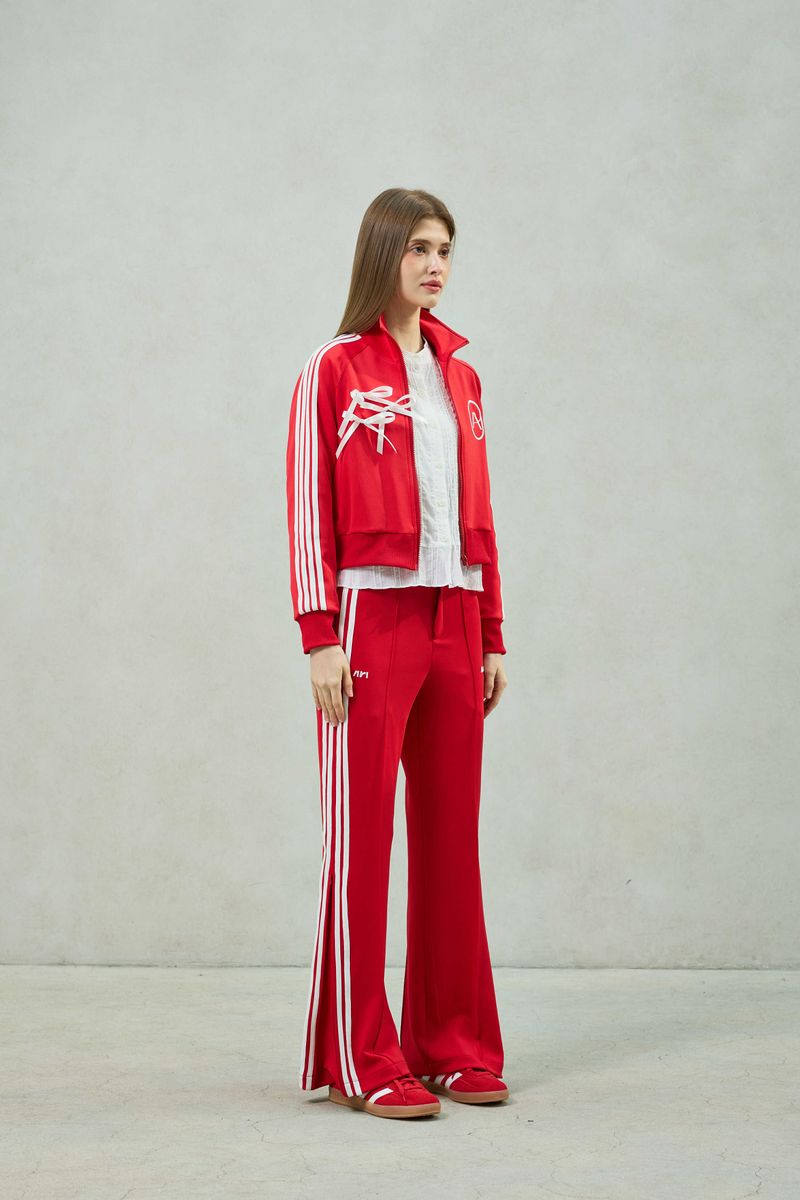 JOEL JERSEY TRACK PANTS / RED