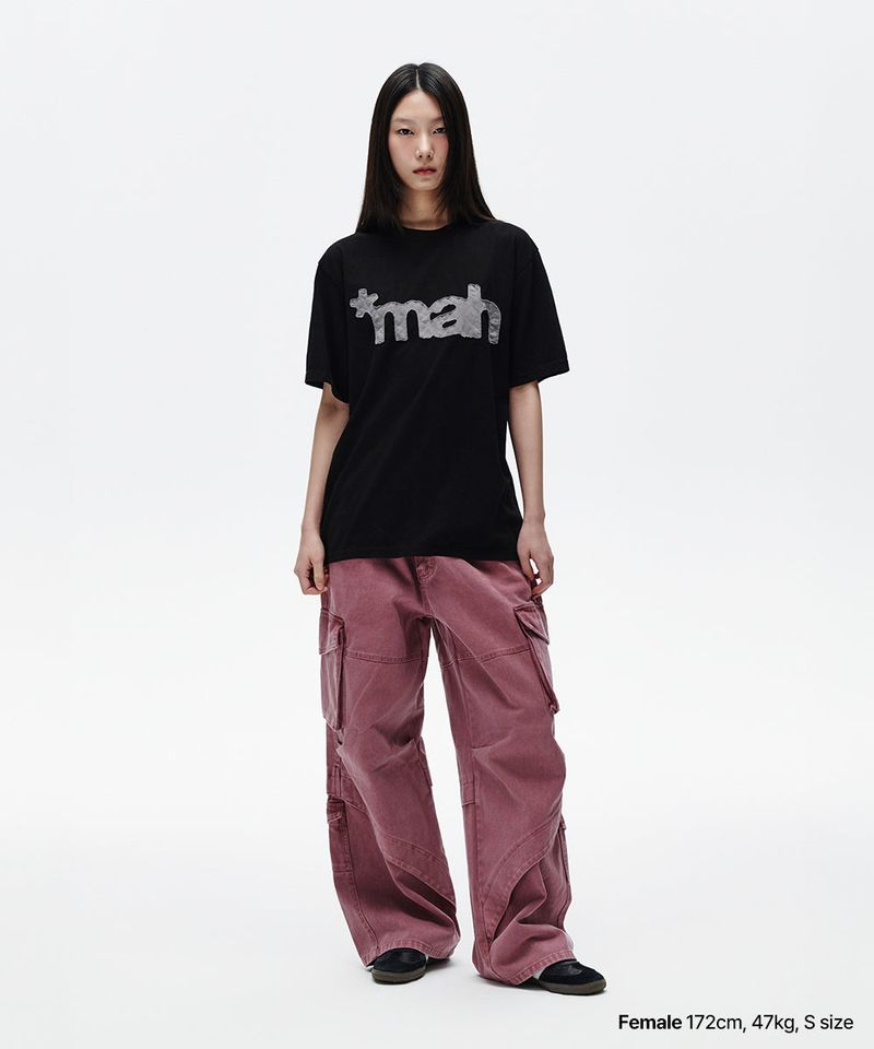 mah CUT OFF APPLIQUE TEE
