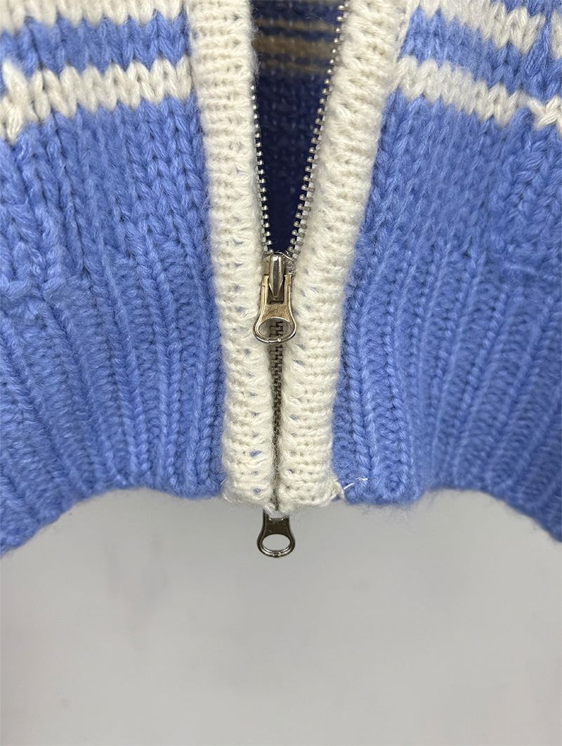 SCOTTISH COWICHAN KNIT ZIP-UP (3C)