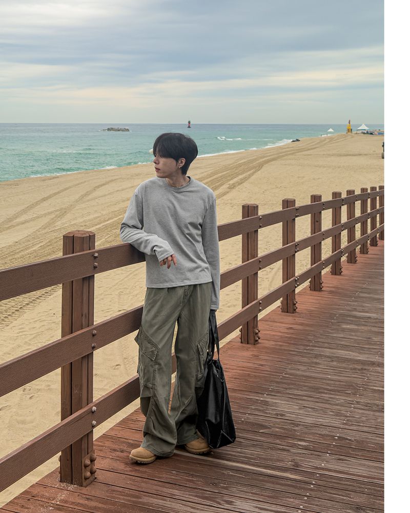 Pre Supima Cropped Long Sleeve