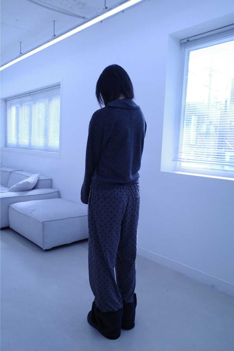 Yuse unbal button cardigan