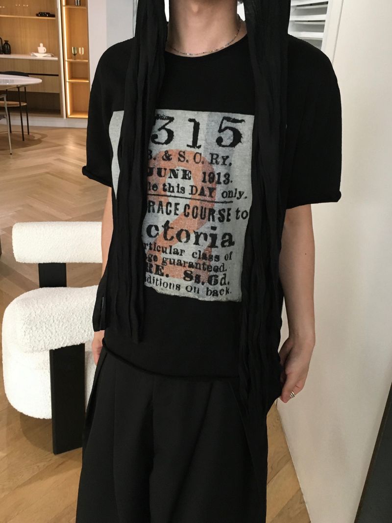 Victoria slub short sleeve T-Shirt 3C