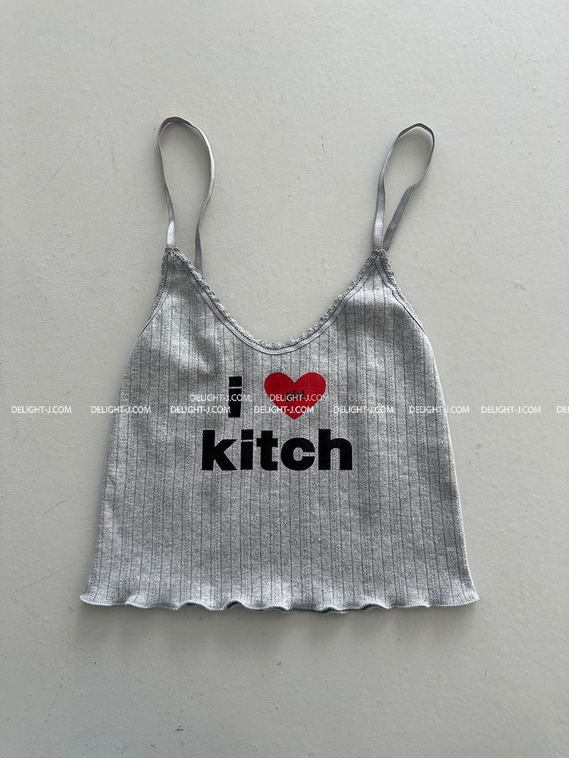 I love lace kitsch sleeveless