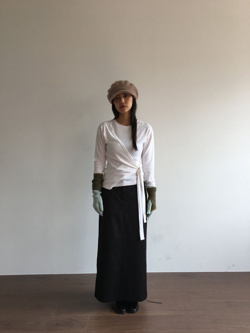 Slit Long Skirt (2 Colors)