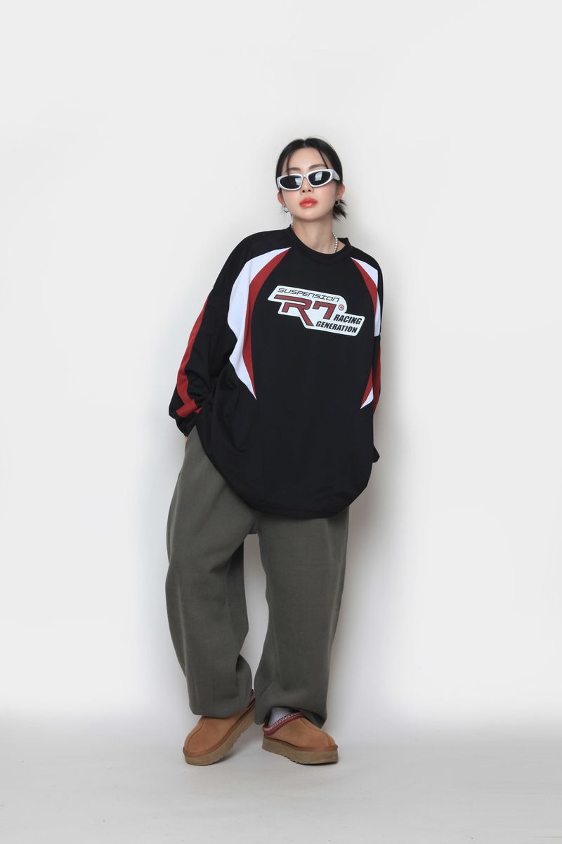 wool fluff balloon jogger pants