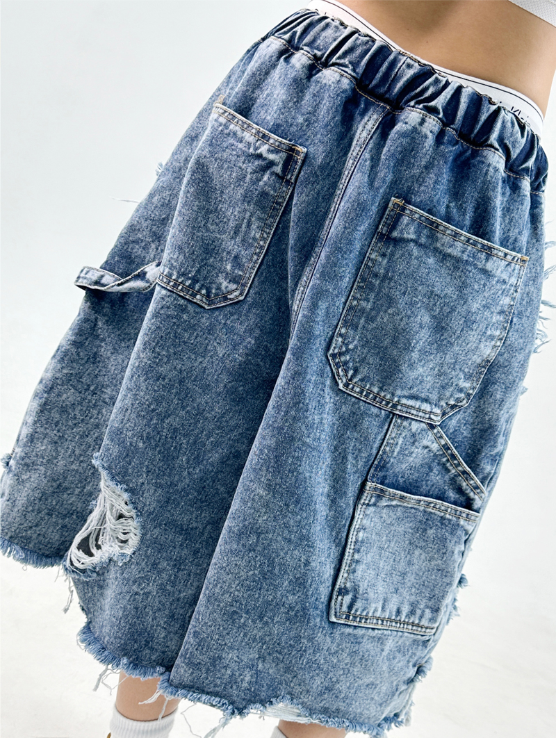 CARPENTER STRAP POINT DEMI WASH BERMUDA💙🖤 - 2 COLORS