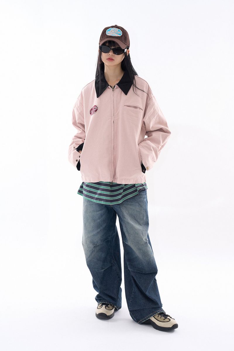 Bay vintage back parachute denim pants
