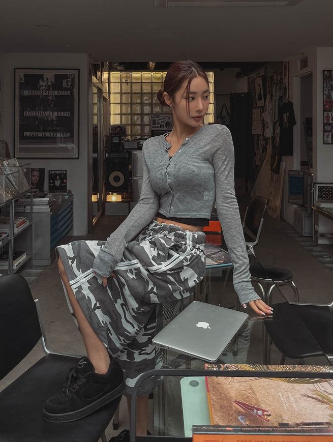 Free Camo Track Bermuda Pants