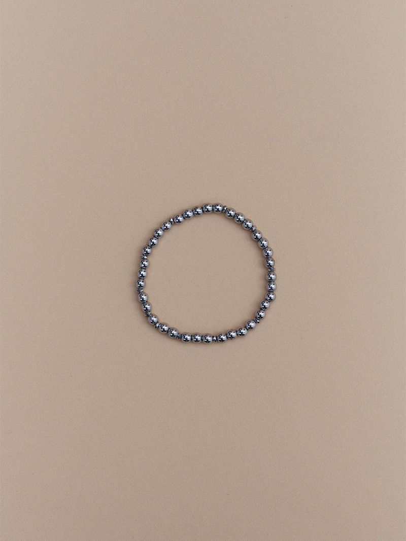 Silver925_Simple Hematite_B