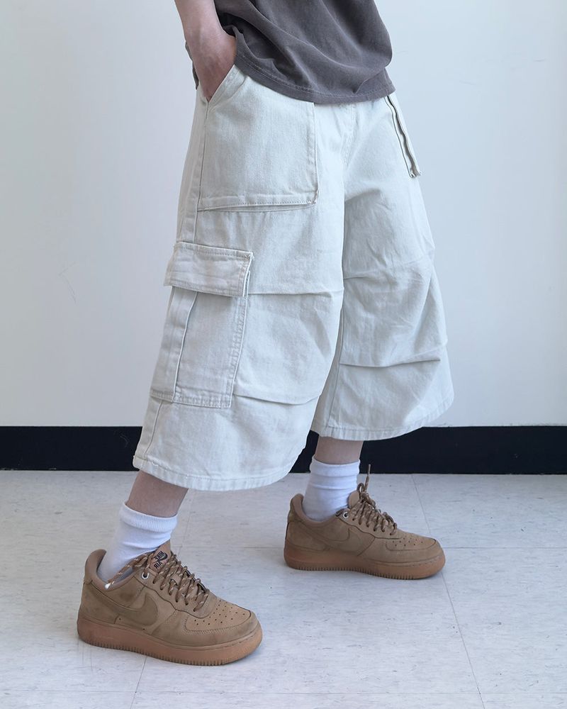 RUBINE 7‑PART CARGO BERMUDA PANTS