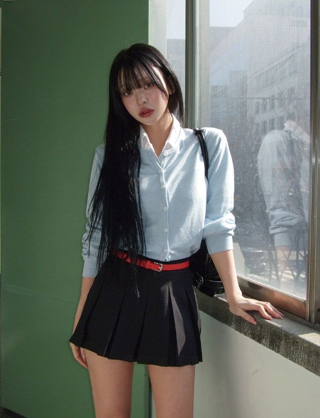 ULAN（ユレン）の「[U-BASIC] Dear Basic Crop Cardigan（Tops）」