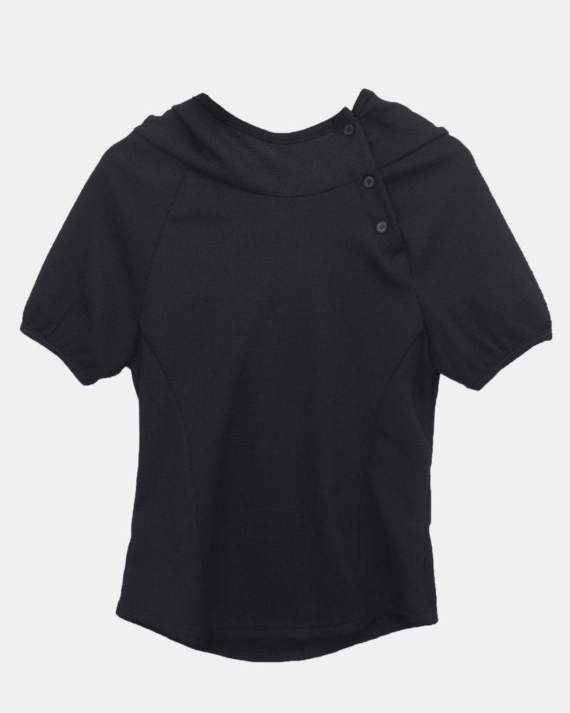 Tern High-Neck Hood Button T-Shirt